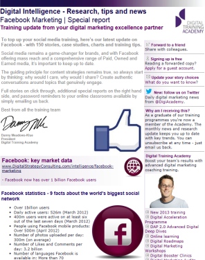 Digital Strategy data - Facebook February 2013