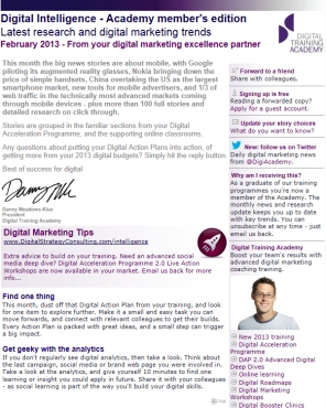 Digital Strategy data - Digital Intelligence February 2013