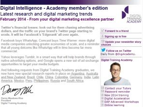 Digital Strategy data - Digital Intelligence February 2014