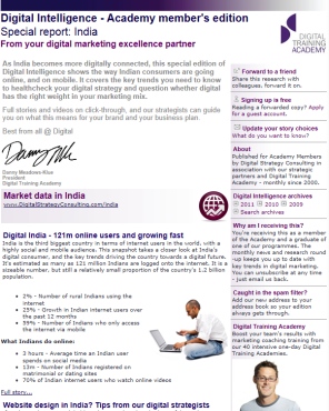 Digital Strategy data - Digital Intelligence India special edition