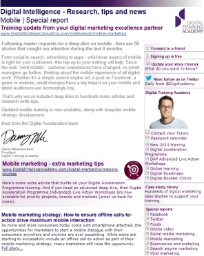 Digital Strategy data - Digital Intelligence Mobile special edition August 2013