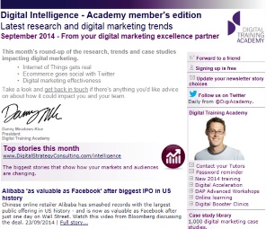 Digital Strategy data - Digital Intelligence September 2014