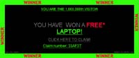 You have won a free laptop!