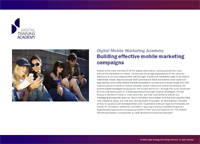 Building effective mobile marketing campaigns